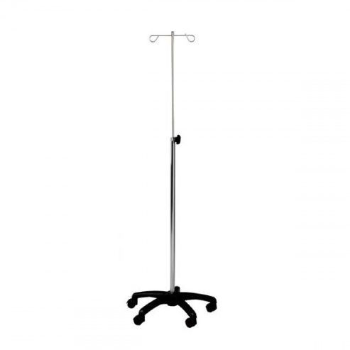 Suporte para soro com rodízios - 53933 - Mdose - 2 ganchos / em inox