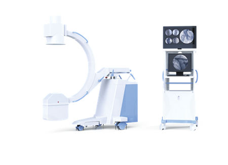 Intensificador de imagem com tubo intensificador de imagem - C-Arm X-Ray Machines - Tianjin Guyufan Biological Technology - móvel / com coluna de vídeo
