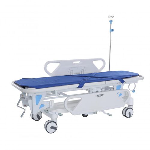 Maca de transporte - JZ2002A - Bellamoon Medical - com rodízios / com altura regulável / em aço inoxidável