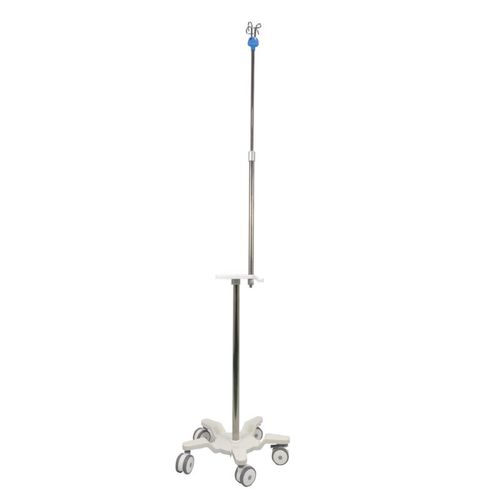Suporte para soro com rodízios - OR9008A - Bellamoon Medical - 4 ganchos / em inox