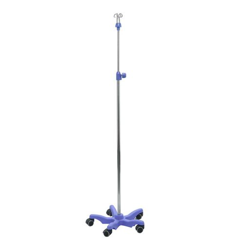 Suporte para soro com rodízios - OR9004A - Bellamoon Medical - 4 ganchos / em inox