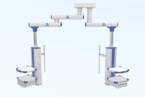 Estativa de braço duplo de teto - Medinain - articulado / de altura regulável / 2 braços