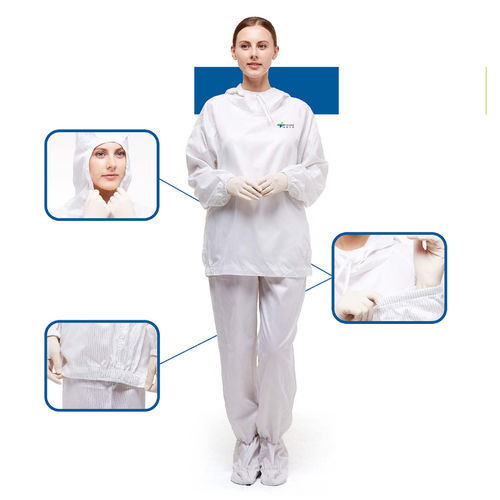 Camisa hospitalar unissexo - Nanning Tecbod Biological Technology - antiestática / antimicrobiana / branca