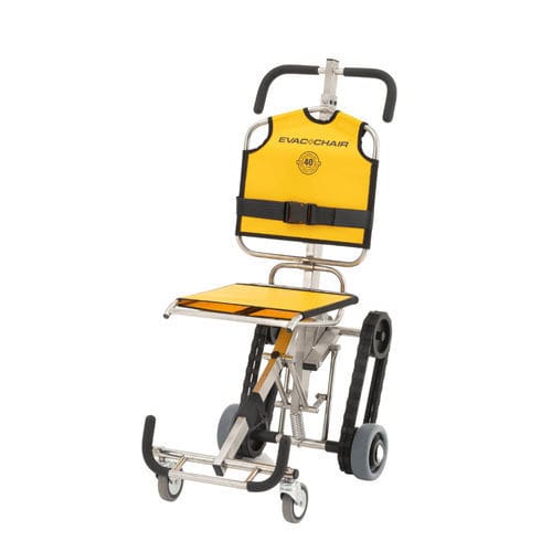 Cadeira de resgate para ambiente interno - IBEX - Evac+Chair International - para ambiente externo / dobrável / com rodízios