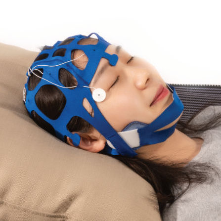 Capacete para EEG de 8 canais - TC5110 series - Tenocom - para adulto / azul