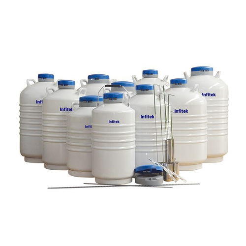 Container para amostras biológicas - LNC-S series - Infitek - em alumínio / para nitrogênio líquido / de grandes dimensões