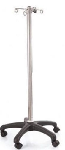 Suporte para soro com rodízios - NSS 7004 - Nuprom - 4 ganchos / em inox