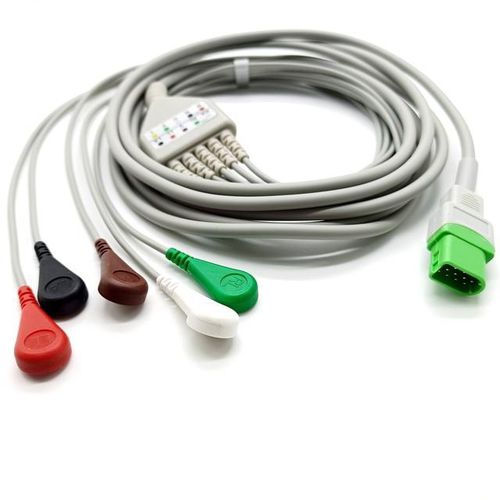 Cabo de ECG de 3 fios - EC203SA-026 - Shenzhen Redy-Med Technology Co.,Ltd - 5 vias