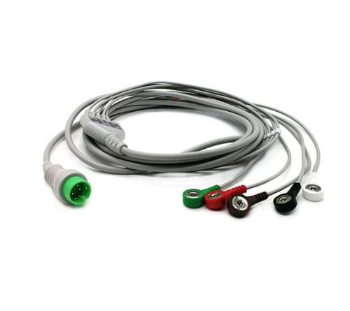 Cabo de ECG de 3 fios - EC203SA-229 - Shenzhen Redy-Med Technology Co.,Ltd - 5 vias