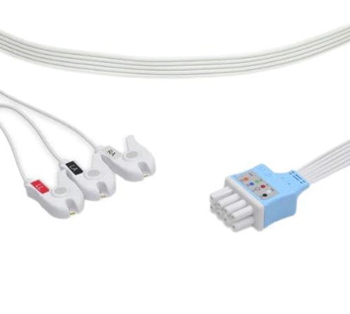 Cabo de ECG de 3 fios - EL103SA-NK1 - Shenzhen Redy-Med Technology Co.,Ltd - 6 vias