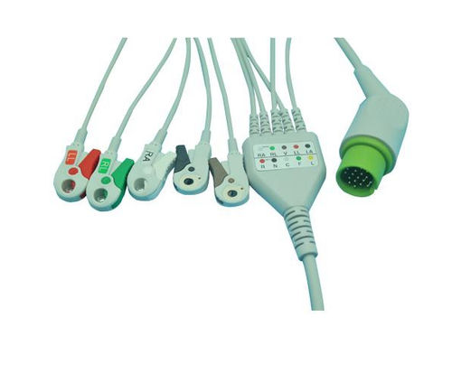 Cabo de ECG de 3 fios - EC203SA-096 - Shenzhen Redy-Med Technology Co.,Ltd - 5 vias