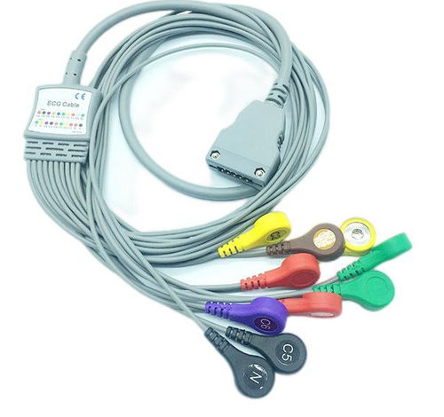 Cabo de ECG para holter cardíaco - Shenzhen Redy-Med Technology Co.,Ltd - 10 vias
