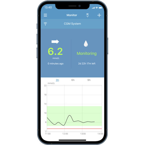 Aplicativo para iOS de gestão de dados de paciente - EasySense  - Medtrum - de gestão de diabetes / de compartilhamento / médico-hospitalar
