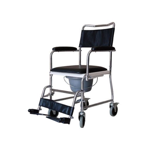 Cadeira higiênica com braços - YK4010 - Intco Machinery - com balde / com rodízios / com apoio para pés
