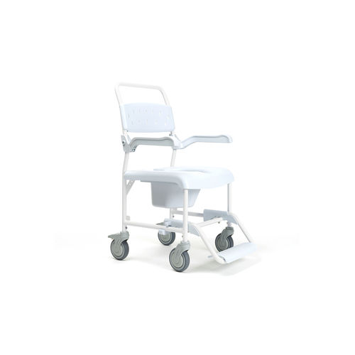 Cadeira higiênica para pessoas com mobilidade reduzida - The Pluo - Vermeiren Medical Equipment - com braços / com rodízios