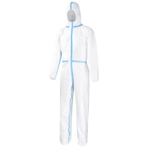 Macacão de proteção unissexo - SPFH001-A1L - Soundpond International - descartável / estéril / branco