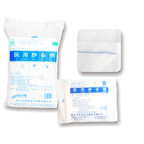 Compressa de gaze em algodão - 581 - Xinxiang Qiangsheng Medical Equipment - estéril