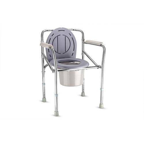Assento de banho com braços - KR894 - Zhenjiang Kangrui Rehabilitation Equipment Co., Ltd. - com abertura higiênica / com balde / com encosto