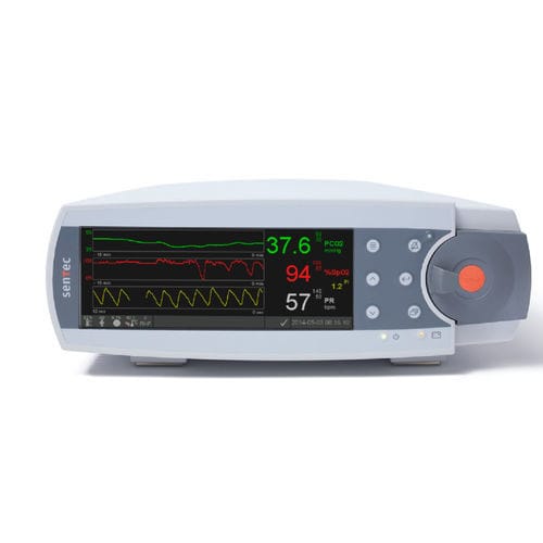 Monitor de paciente compacto - Sentec - CO2 / de SpO2 / de ventilação artificial