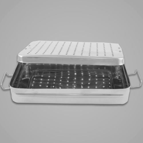 Container de esterilização de instrumentos - MDI-9000-9500	 - Mediciveins - perfurado / em aço inoxidável