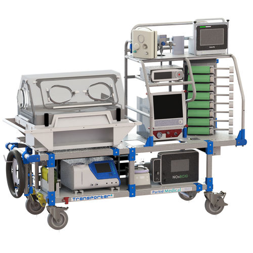 Incubadora neonatal de transporte - PARAID - com rodízios / com monitor
