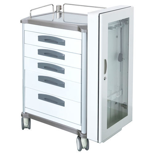 Carrinho hospitalar - YKS-001 - Jiangsu Mole Electronic Technology - para endoscópio / multifuncional / em aço inoxidável