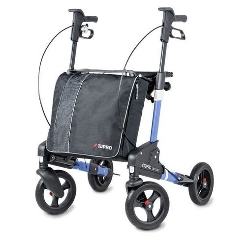 Andador com rodas de 4 rodas - Odyssé Travel - TOPRO - com assento / com apoio de braços / de altura regulável