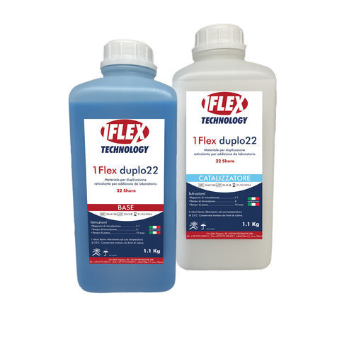 Material dentário em silicone - Duplo 22 - 1Flex Technology - para laboratório de prótese dentária / de duplicação / líquido