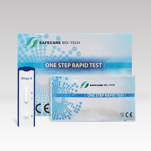 Teste rápido para doenças infecciosas - Safecare - de estreptococos do grupo A / para esfregaço da garganta / de imunocromatografia