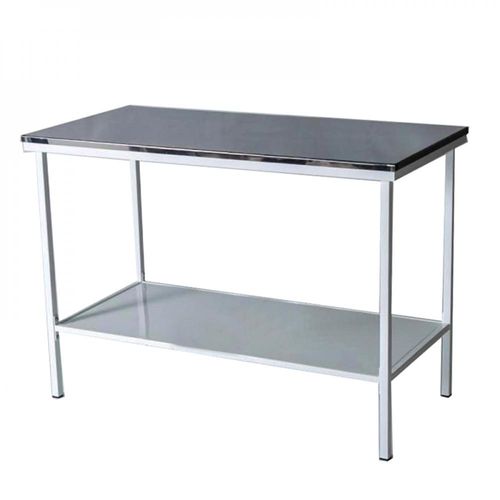 Mesa de laboratório - SPU - Zapovit - retangular / em aço inoxidável / dobrável