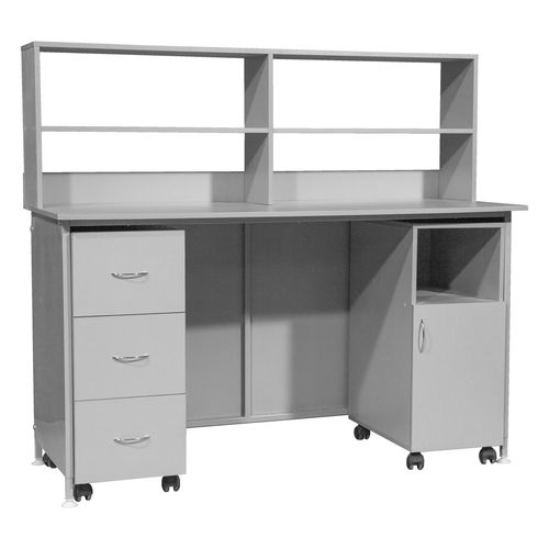 Mesa de laboratório - SL-001 - Zapovit - com gavetas
