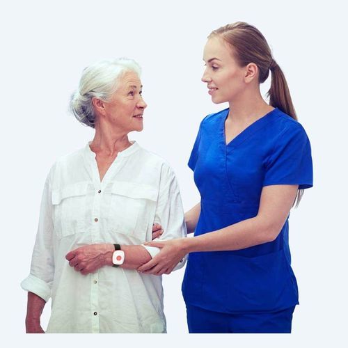 Sistema de chamada de enfermagem pulseira - Dementia Care - Caretronic Ltd - para crises de demência