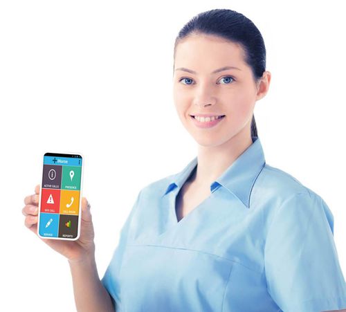 Aplicativo para Android para comunicação - iNurse - Caretronic Ltd - para estabelecimento de saúde / de emergência / para smartphone