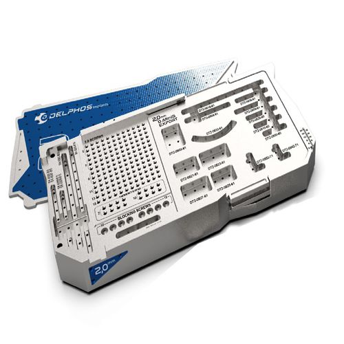 Kit de instrumentos para cirurgia ortognática - System D Mini S 2,0mm - Delphos Implants