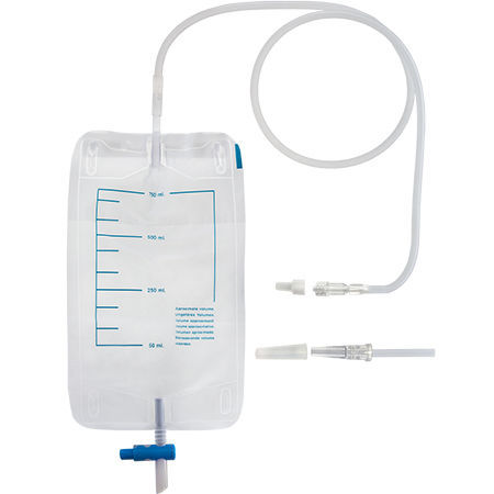 Kit de drenagem urinária - 644 series - TIK - graduado / com válvula unidirecional / em policloreto de vinila