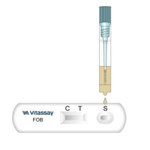 Teste rápido de FOB - VITASSAY HEALTHCARE S.L. - de sangue oculto nas fezes / para câncer colorretal / para oncologia
