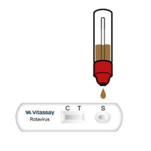 Teste rápido de rotavírus - VITASSAY HEALTHCARE S.L. - para doenças infecciosas / de antígeno / de fezes