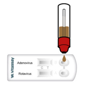 Teste rápido para doenças infecciosas - VITASSAY HEALTHCARE S.L. - de antígeno / de adenovírus / de rotavírus