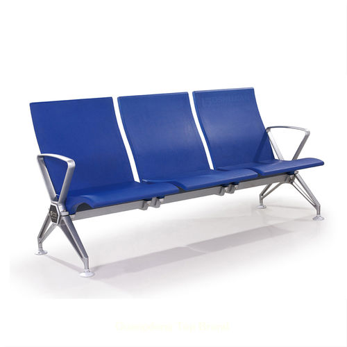 Longarina para sala de espera - SJ9063 - Foshan Oshujian Furniture Manufacturing Co., Ltd - com braços / com encosto alto / de 3 lugares
