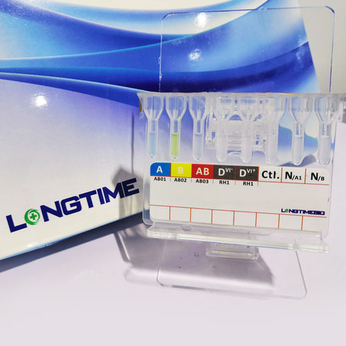 Kit de teste de tipagem sanguínea - MGC - Hubei Longtime Biological Technology Co., Ltd. - de serologia / clínico / de sangue