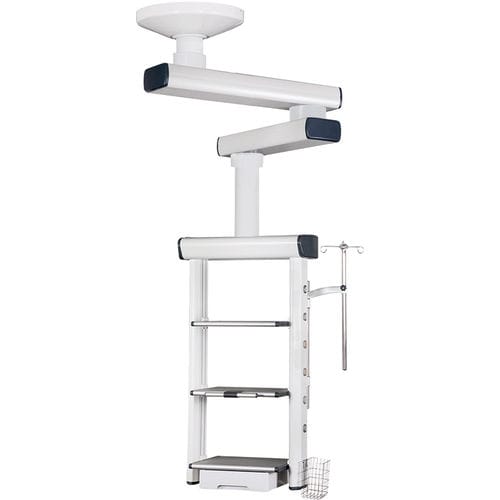 Estativa de braço duplo de teto - SX-208 - Jiangsu Suxin Medical Equipment - para cuidados intensivos / para sala de cirurgia / articulado