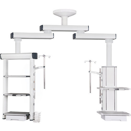 Estativa de braço duplo de teto - SX-211 - Jiangsu Suxin Medical Equipment - para sala de cirurgia / articulado / rotativo