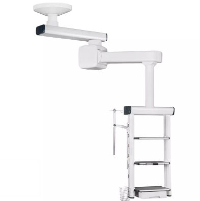 Estativa de braço duplo de teto - SX-206 - Jiangsu Suxin Medical Equipment - para endoscopia / para cuidados intensivos / para sala de cirurgia
