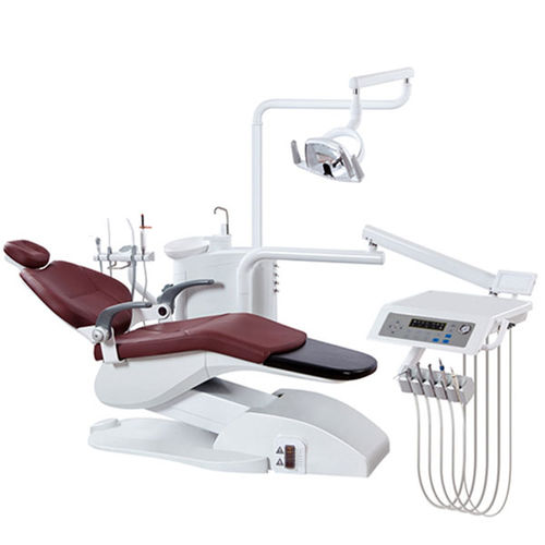 Conjunto odontológico com cadeira de acionamento elétrico - UMG-03H - Tangshan UMG Medical Instrument - com apoio de cabeça regulável / com sistema de higienização / com iluminação