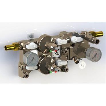 Regulador de vácuo para trilho - Gaz Systemes - duplo