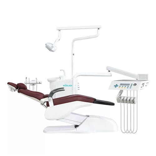 Conjunto odontológico com apoio de cabeça regulável - K3 - Foshan Koala Medical Technology - com sistema de higienização / com mesa de equipo / com luz LED