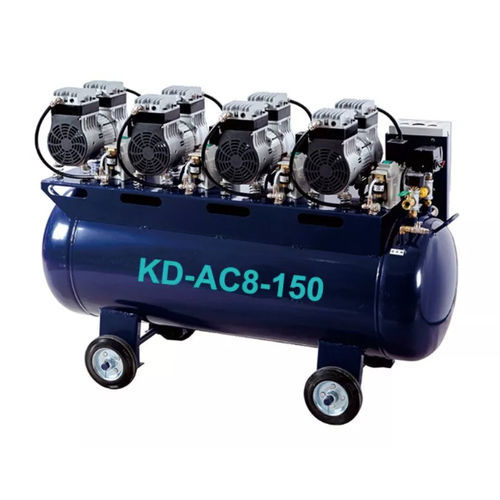 Compressor para odontologia - KD-AC8-150 - Foshan Koala Medical Technology - com rodízios / para 4 consultórios / sem óleo