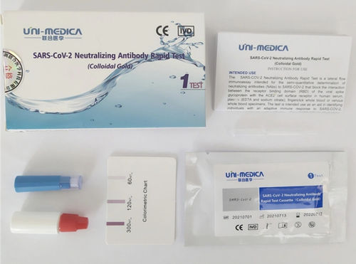 Teste rápido de COVID-19 - 30021000 - Shenzhen unimed-global technology Co.,LTD - para doenças infecciosas / de anticorpos neutralizantes / de SARS-COV-2