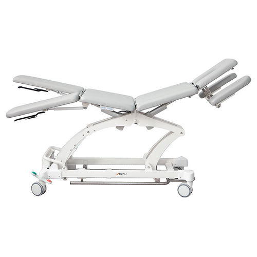 Mesa de exame para adulto - TWC - Shandong Zepu Medical Technology - elétrica / com altura regulável / com rodízios
