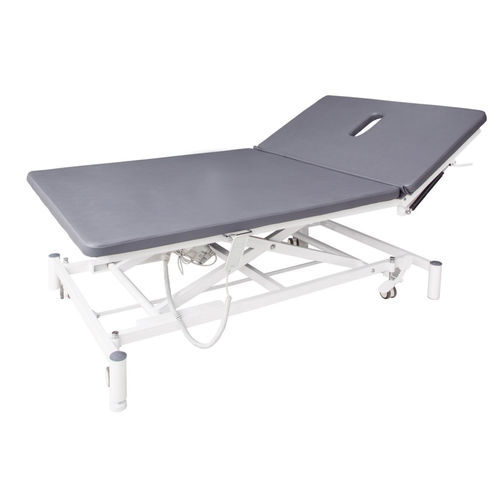 Mesa de Bobath elétrica - ZP-PTC-2 - Shandong Zepu Medical Technology - com rodízios / articulada em 2 seções